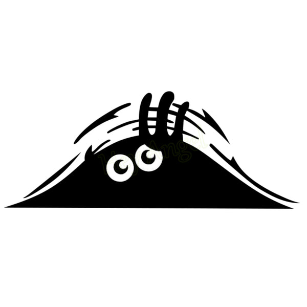 Funny Peeking Monster Decal