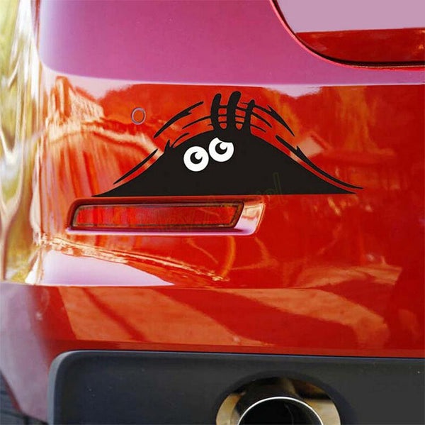 Funny Peeking Monster Decal