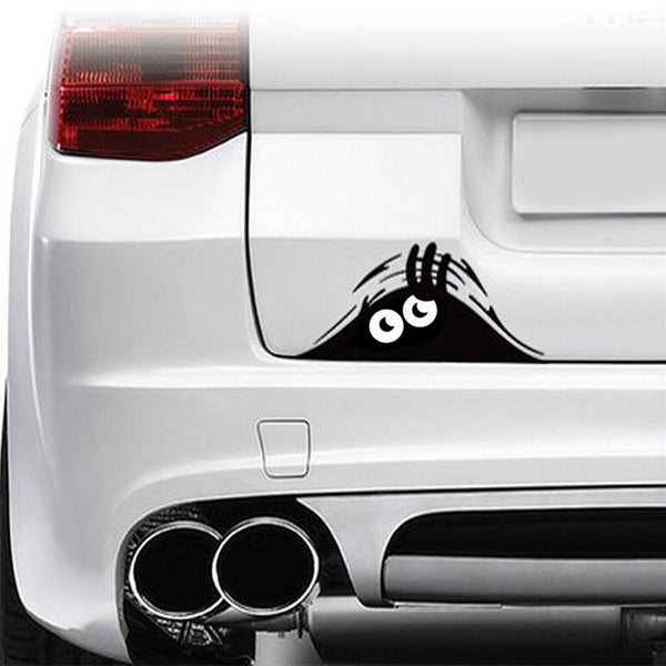 Funny Peeking Monster Decal