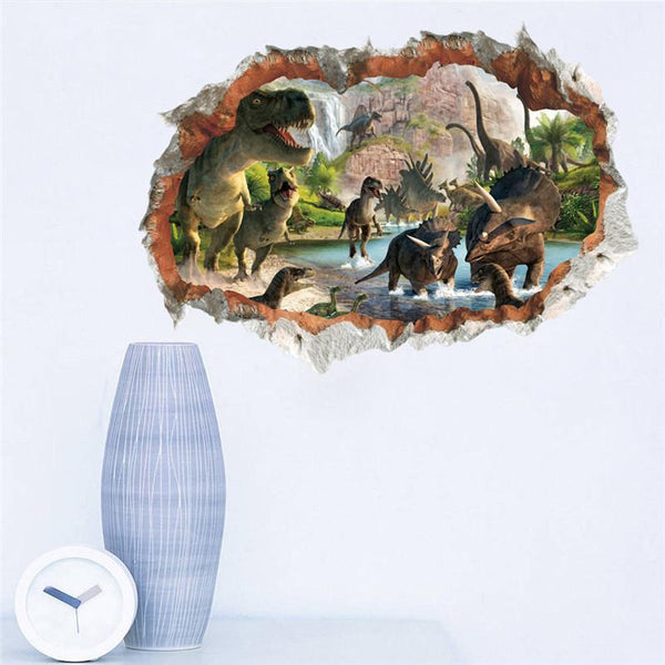 Vivid 3D Dinosaur Wall Decor