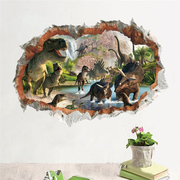 Vivid 3D Dinosaur Wall Decor