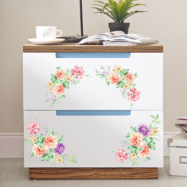 Colorful Floral Vine Decals