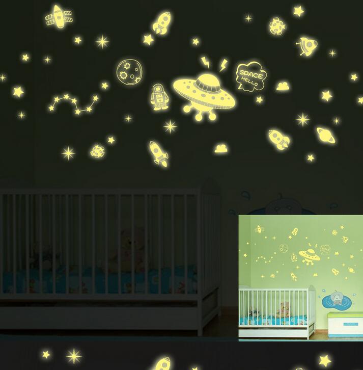 Fun Luminous Space UFO Decals