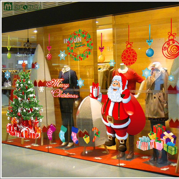 Removable Santa Claus Christmas Wall Decal