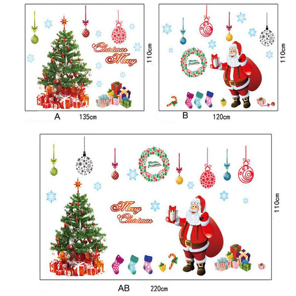 Removable Santa Claus Christmas Wall Decal