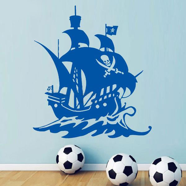 Sweet Pirate Ship Wall Decal