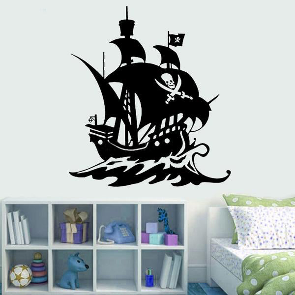 Sweet Pirate Ship Wall Decal