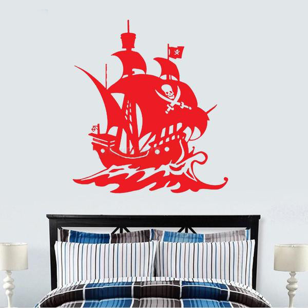 Sweet Pirate Ship Wall Decal