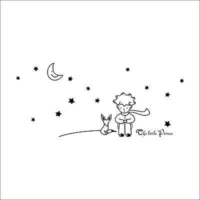 The Little Prince Moon Stars Wall Decal