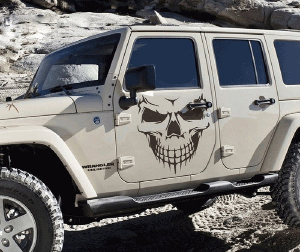 Sweet Skull Face Car Decal