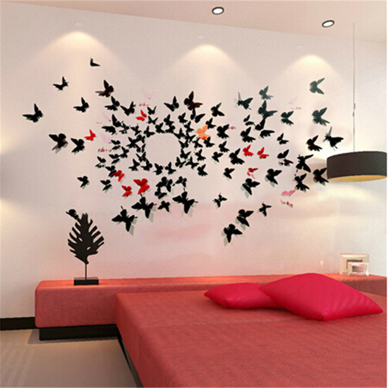 12 Pcs 3D Butterfly Wall Stickers - Walling Shop