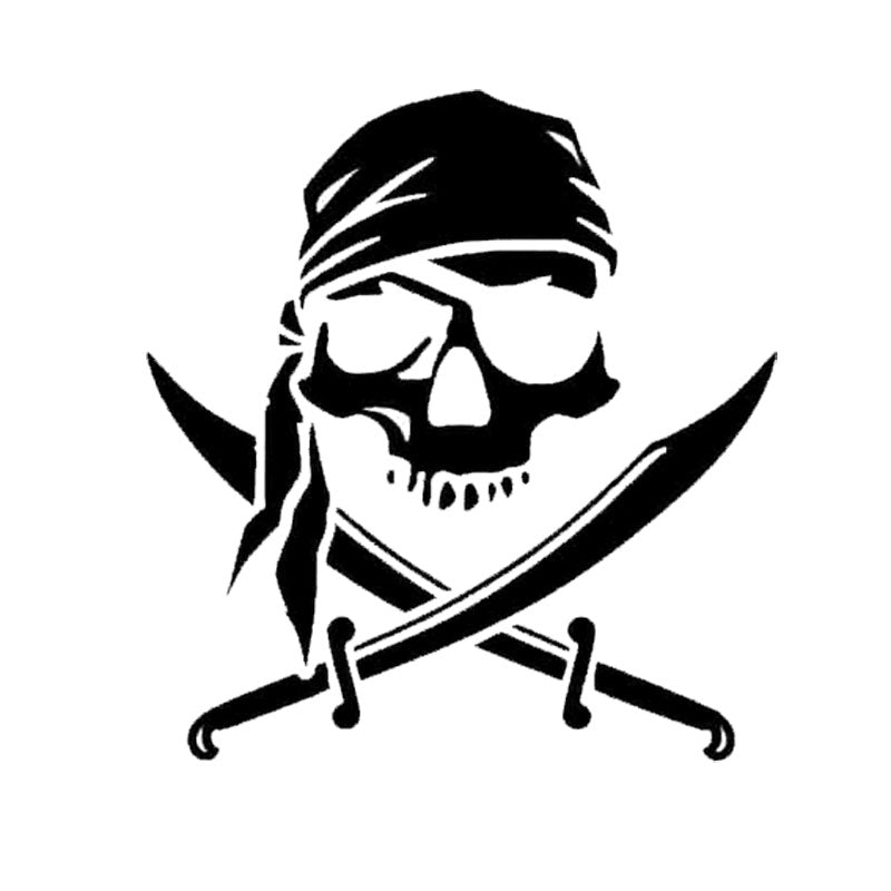 Mohawk Pirate Sticker - Male