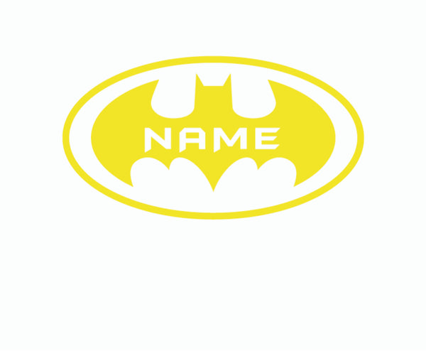 Personalized Batman Decal