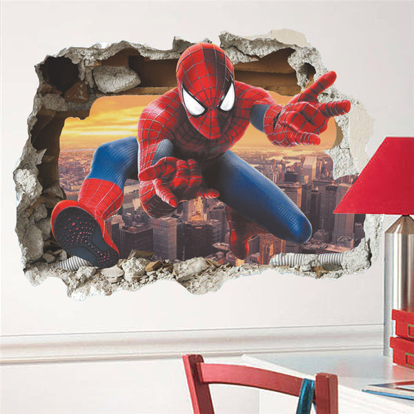 Spiderman Broken Wall Decal