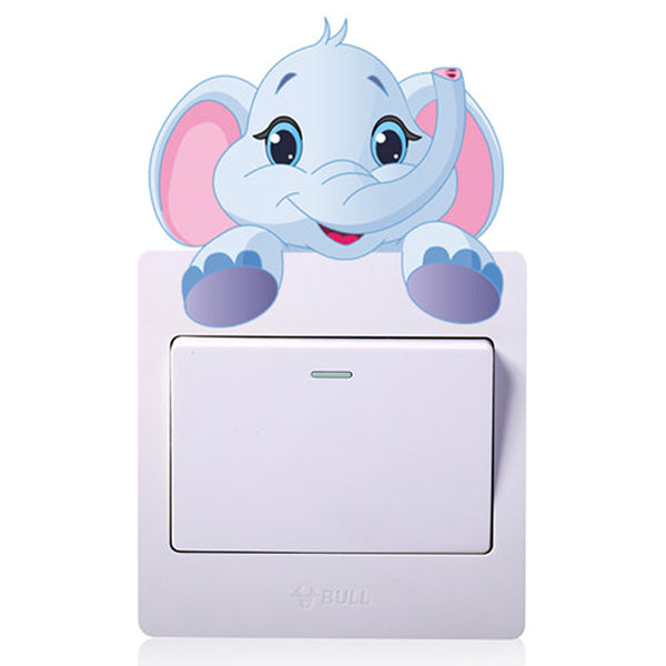 Cute Animals Light Switch Decal for Kids