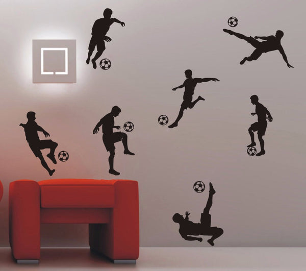 Fun Soccer Player Decals