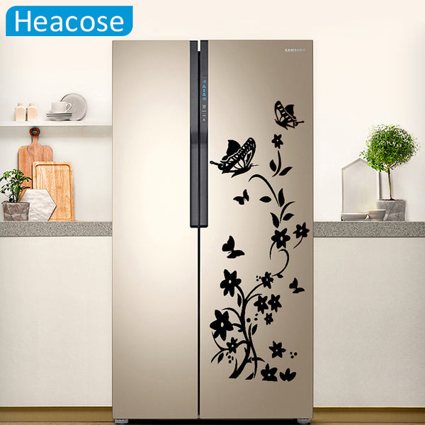DIY Butterflies and Flowers Wall and Refrigerator Decal