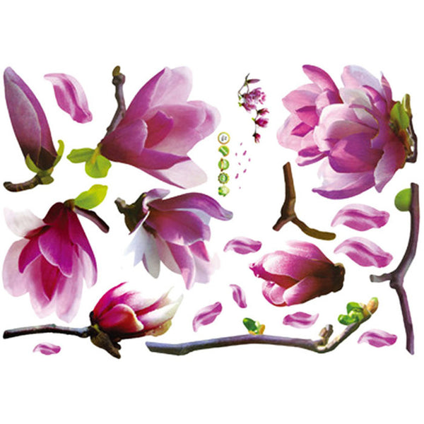 Charming Magnolia Flower Wall Decal