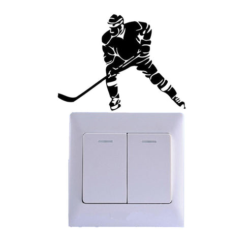 Cool Hockey Player Switch Decal