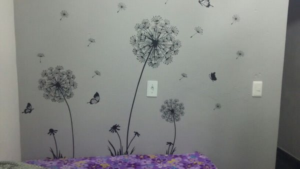 Beautiful Butterfly Dandelion 3D Wall Art