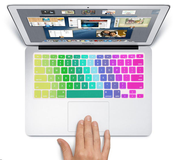Rainbow Silicone Protective Keyboard Cover for MacBook Air 13