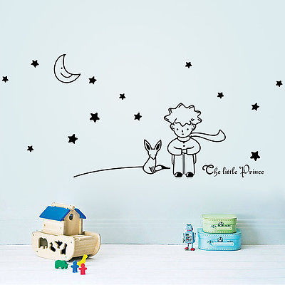 The Little Prince Moon Stars Wall Decal