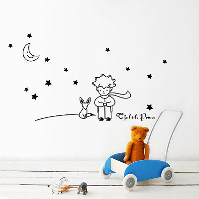 The Little Prince Moon Stars Wall Decal