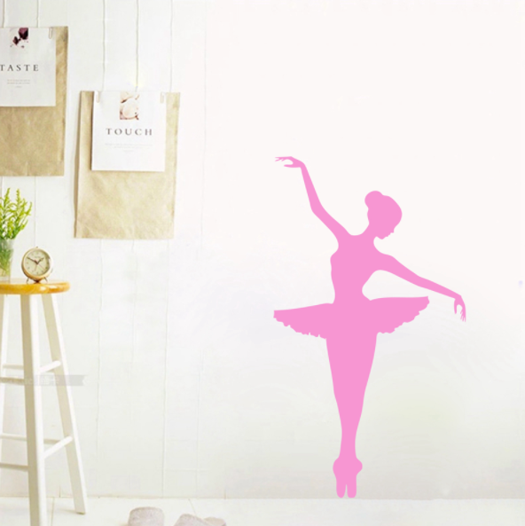 Elegant Ballerina Dancer Wall Decal
