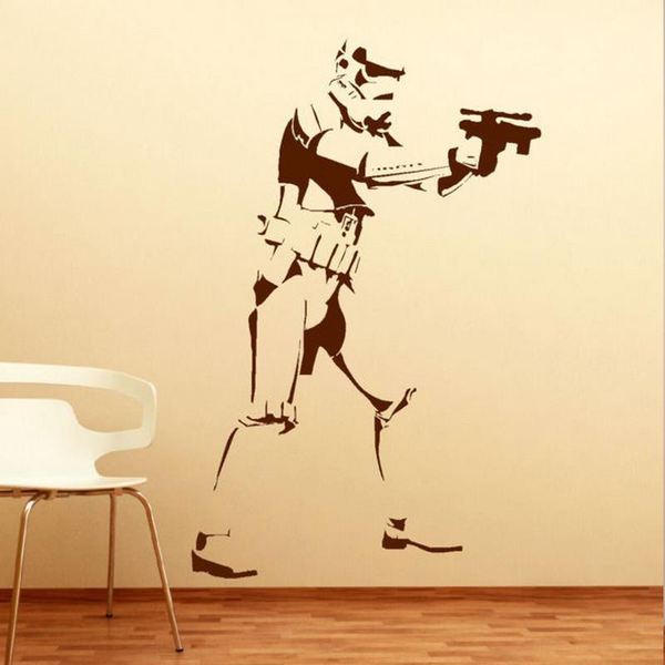 3D Shooting Storm Trooper Wall Decal