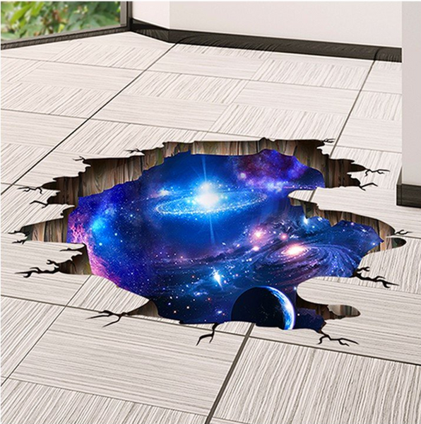 3D Milky Way Ceiling Floor Decal
