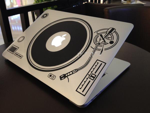 DJ Deck Record MacBook Decal