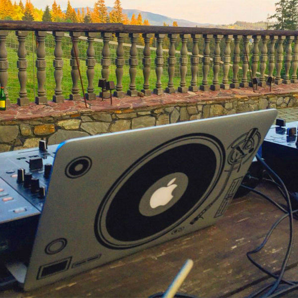DJ Deck Record MacBook Decal