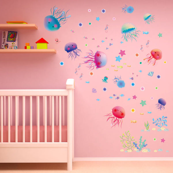 Lovely Jellyfish Wall Decals.