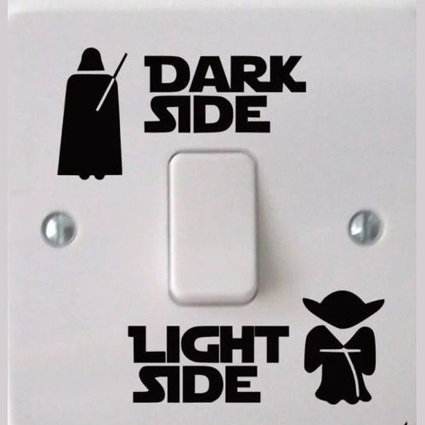 Dark Light Side Star Vinyl Switch Decals - LIMITED EDITION