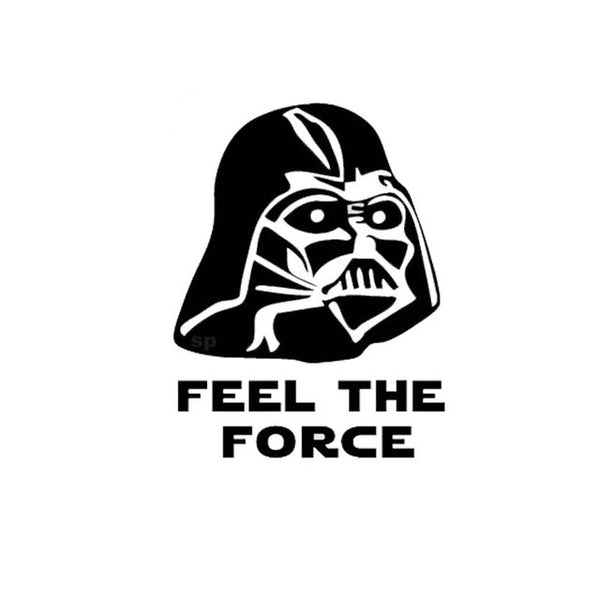 Funny Feel The Force Toilet Decal