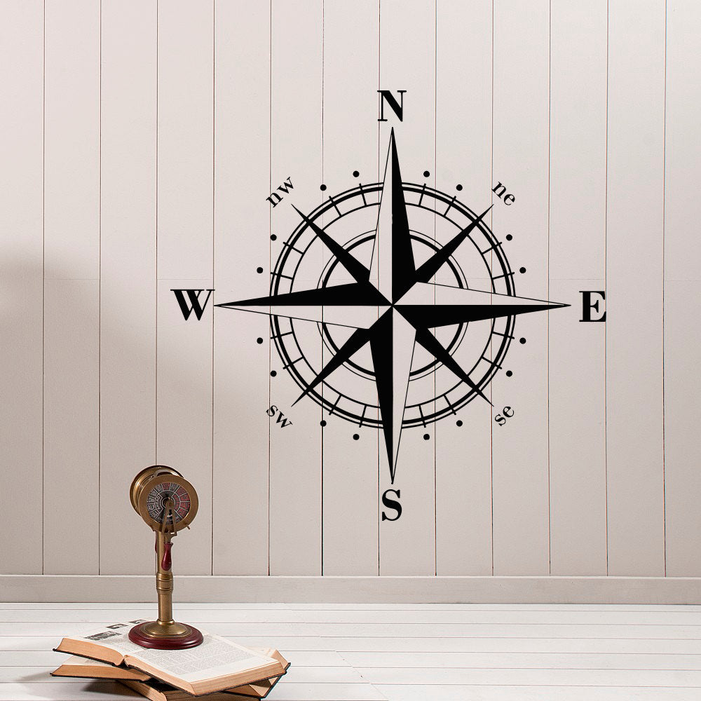 Nautical Compass Rose Wall Decal