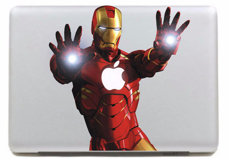 Cool Iron Guy MacBook Cover Decal