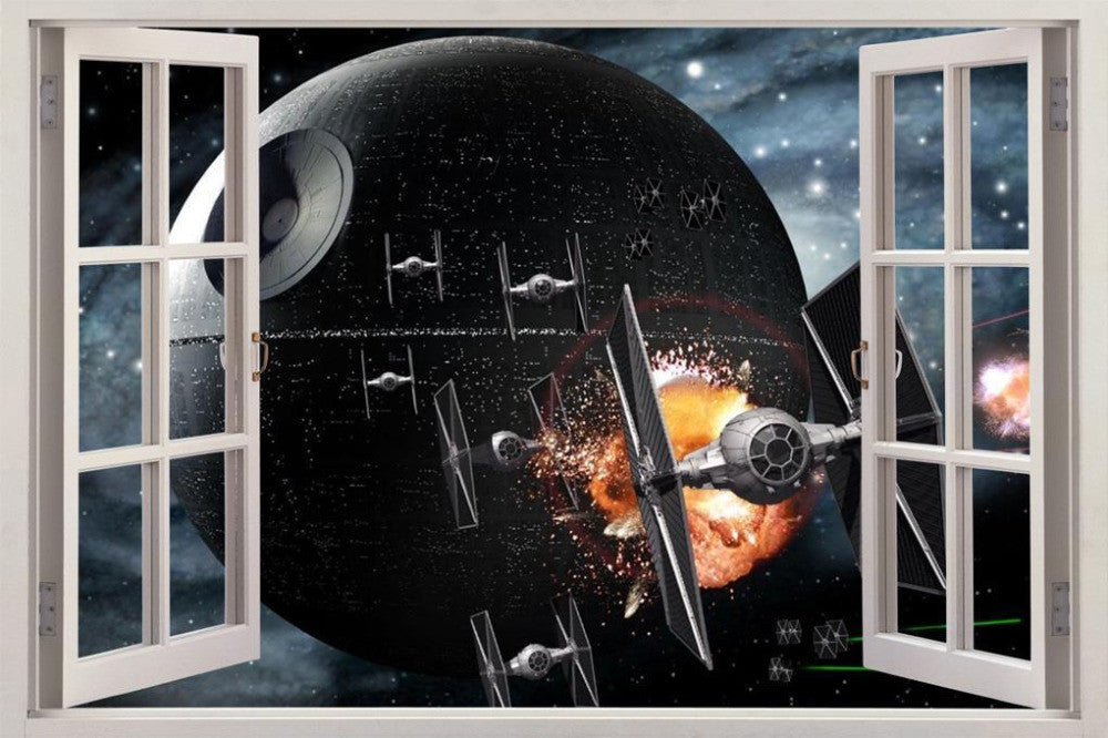 Cool 3D DEATH STAR Window Decal - Limited Supply!