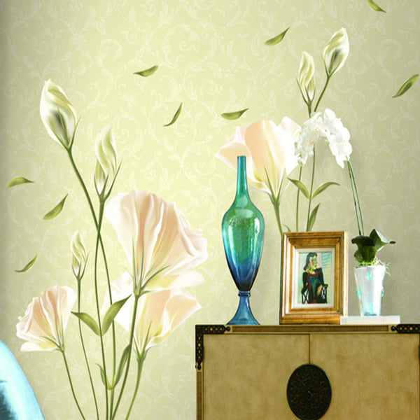 Beautiful Lily Flowers Wall Decals