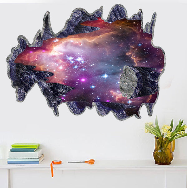 3D Removable Galaxy Wall Decal