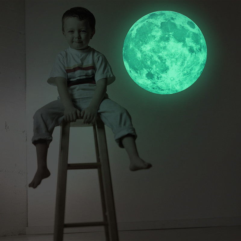 Glow In The Dark Moon Space Wall Decal