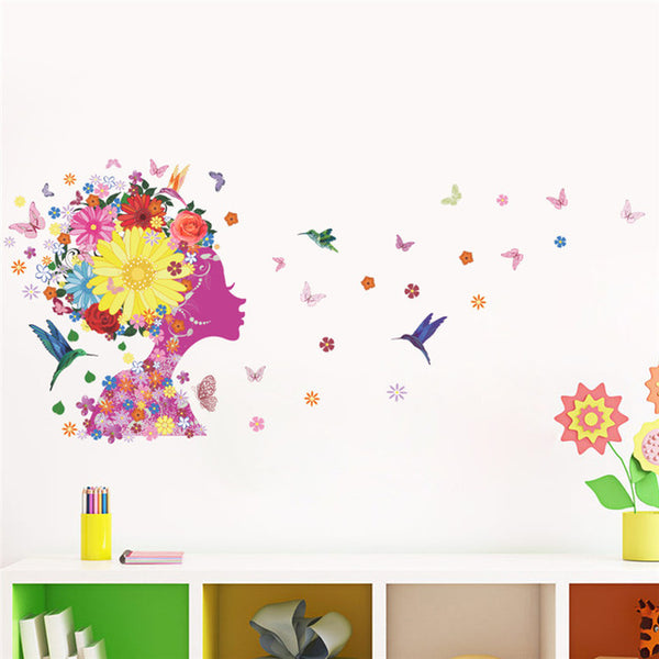 Romantic Floral Fairy Wall Murals