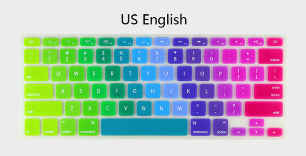 Rainbow Silicone Protective Keyboard Cover for MacBook Air 13